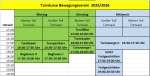 Turnzeiten 2025-2026